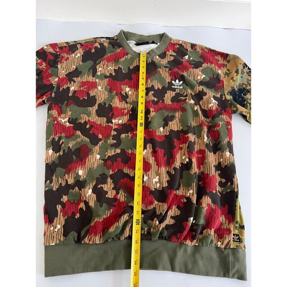 Adidas Sweatshirt Mens XL  Pharrell Williams Camo Print Crewneck - Picture 4 of 16